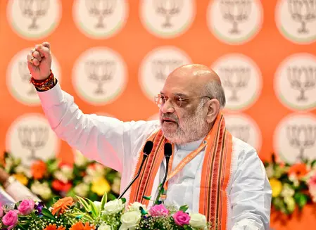 अमित शाह ने यूपी में भाजपा सरकार को अडिग बताया, तीसरी बार बहुमत का दावा