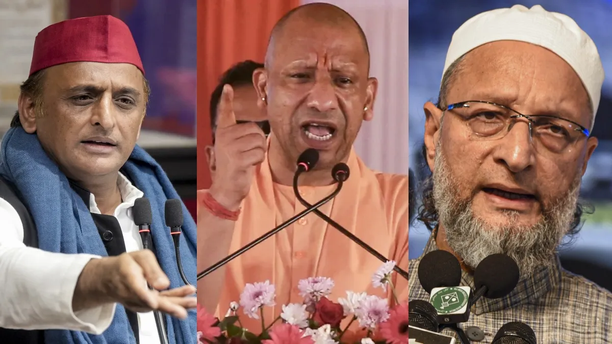 योगी और ओवैसी ने अखिलेश पर किया तीखा हमला, दोनों ने अलग-अलग आरोप लगाए