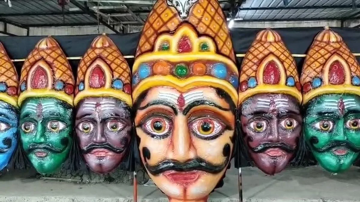 रायपुर के डब्ल्यूआरएस मैदान में जलेगा 101 फीट का रावण, पुतलों की लागत 20% तक बढ़ी