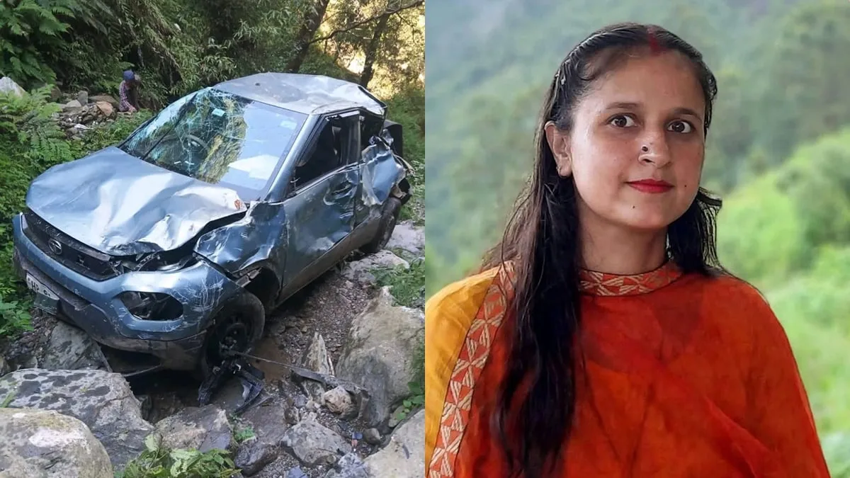 चंबा में कार खाई में गिरी, 33 वर्षीय अध्यापिका की मौत; पति, दो बच्चे और भाभी घायल