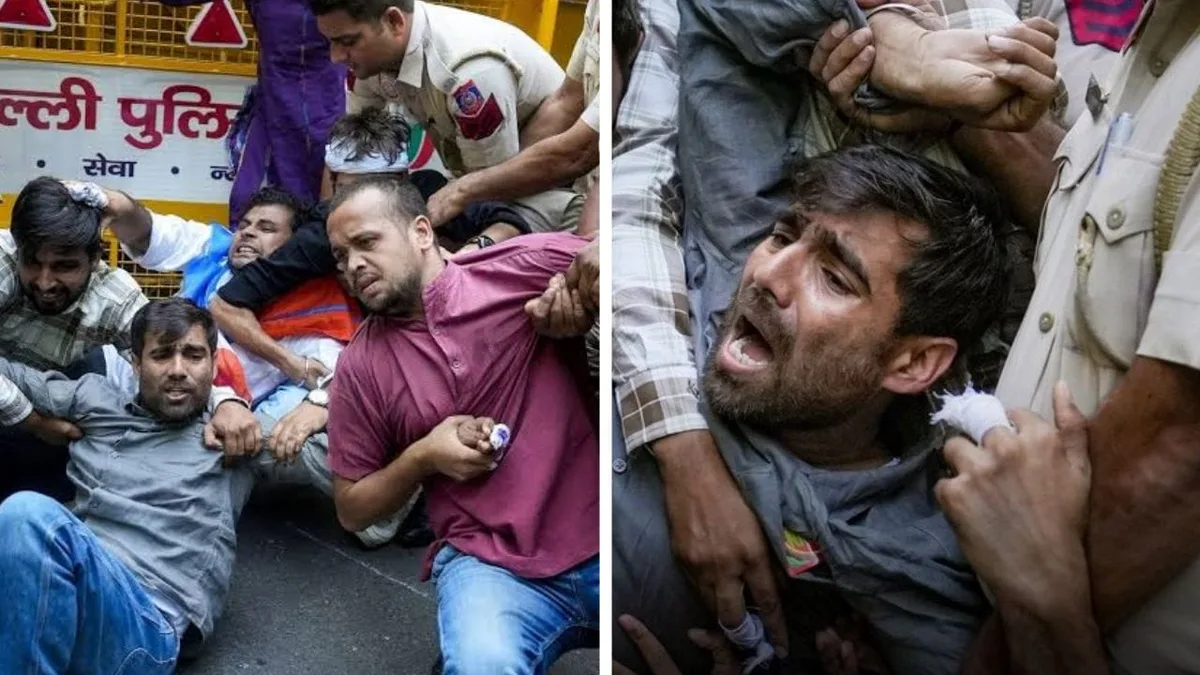 CEC के इस्तीफे की मांग पर NSUI का ‘उंगली तो उठेगी’ मार्च, अध्यक्ष समेत कई हिरासत में
