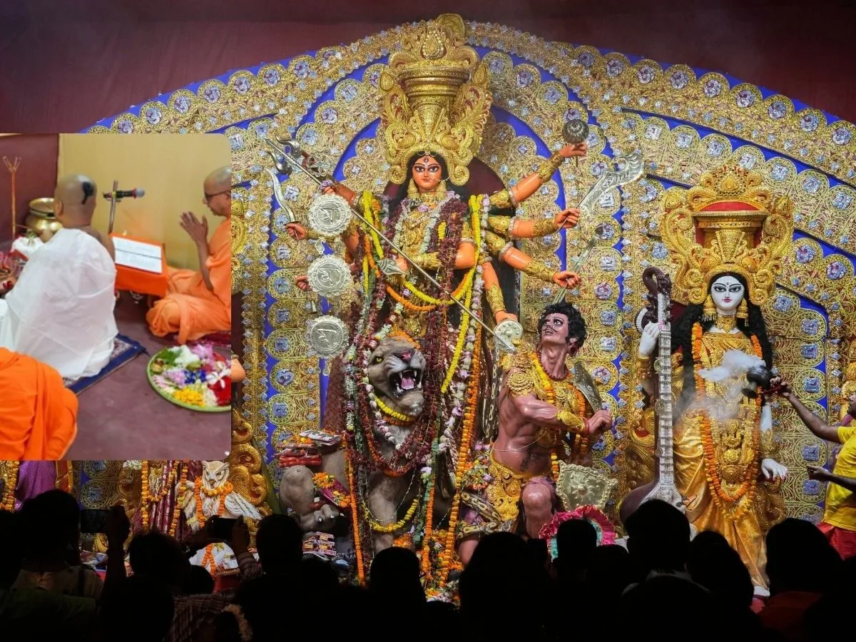 बेलूर मठ में महाषष्ठी से दुर्गा पूजा का शुभारंभ, स्वामी विवेकानंद की परंपरा का निर्वाह